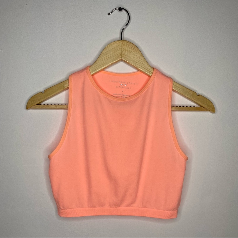 Streetwear Society Neon Peach Cop Top Size M